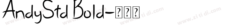 AndyStd Bold字体转换